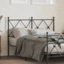 Cabecero de metal negro 120 cm de vidaXL, Cabeceros y pies de cama - Ref: Foro24-376533, Precio: 46,94 €, Descuento: %