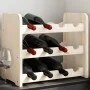 Solid pine wood bottle rack 43x25x37 cm by vidaXL, Wine racks - Ref: Foro24-4007555, Price: 20,12 €, Discount: %