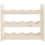 Solid pine wood bottle rack 43x25x37 cm by vidaXL, Wine racks - Ref: Foro24-4007555, Price: 20,12 €, Discount: %