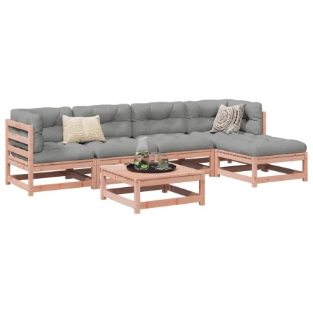 Set de sofás jardín 6 pzas con cojines madera abeto Douglas de vidaXL, Conjuntos de jardín - Ref: Foro24-3299403, Precio: 487...
