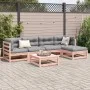 Set de sofás jardín 6 pzas con cojines madera abeto Douglas de vidaXL, Conjuntos de jardín - Ref: Foro24-3299403, Precio: 487...