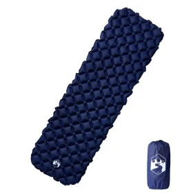 Colchón inflable de camping 1 persona azul marino 190x58x6 cm de vidaXL, Colchones de aire - Ref: Foro24-4007117, Precio: 37,...