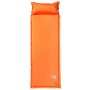 Colchón de camping autoinflable con almohada 1 persona naranja de vidaXL, Colchones de aire - Ref: Foro24-4007129, Precio: 41...