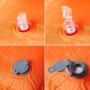 Colchón de camping autoinflable con almohada 1 persona naranja de vidaXL, Colchones de aire - Ref: Foro24-4007129, Precio: 41...