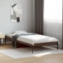 Estructura cama madera ingeniería metal marrón roble 100x200 cm de vidaXL, Camas y somieres - Ref: Foro24-845030, Precio: 64,...