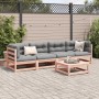 Set de sofás jardín 5 pzas con cojines madera abeto Douglas de vidaXL, Conjuntos de jardín - Ref: Foro24-3299277, Precio: 434...