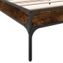 Estructura cama madera ingeniería metal roble humo 75x190 cm de vidaXL, Camas y somieres - Ref: Foro24-845058, Precio: 59,34 ...