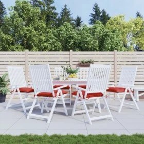 Cojines de silla de jardín 6 uds tela Oxford rojo 40x40x7 cm de vidaXL, Cojines para sillas y sofás - Ref: Foro24-361470, Pre...