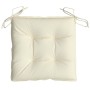 Cojines sillas de jardín 6 uds tela Oxford crema 40x40x7 cm de vidaXL, Cojines para sillas y sofás - Ref: Foro24-361458, Prec...