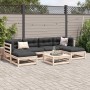 Set de sofás jardín 7 pzas con cojines madera maciza pino de vidaXL, Conjuntos de jardín - Ref: Foro24-3295822, Precio: 567,9...