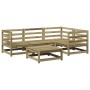 Juego de sofás de jardín 5 piezas madera de pino impregnada de vidaXL, Conjuntos de jardín - Ref: Foro24-3299422, Precio: 312...