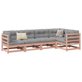 Set de sofás jardín 5 pzas con cojines madera abeto Douglas de vidaXL, Conjuntos de jardín - Ref: Foro24-3299436, Precio: 489...