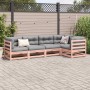 Set de sofás jardín 5 pzas con cojines madera abeto Douglas de vidaXL, Conjuntos de jardín - Ref: Foro24-3299436, Precio: 489...