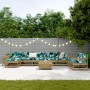 Juego de sofás de jardín 10 pzas madera de pino impregnada de vidaXL, Conjuntos de jardín - Ref: Foro24-3250679, Precio: 608,...