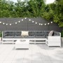 Juego de sofás de jardín 7 pzas madera maciza de pino blanco de vidaXL, Conjuntos de jardín - Ref: Foro24-3250873, Precio: 49...