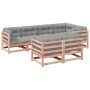 Set de sofás jardín 7 pzas con cojines madera abeto Douglas de vidaXL, Conjuntos de jardín - Ref: Foro24-3299495, Precio: 765...