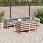 Set de sofás jardín 7 pzas con cojines madera abeto Douglas de vidaXL, Conjuntos de jardín - Ref: Foro24-3299495, Precio: 765...