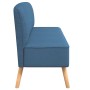 Sofá de tela azul 117x55,5x77 cm en Sofás | Comprar online en Foru.es