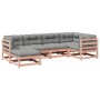 Set de sofás jardín 6 pzas con cojines madera abeto Douglas de vidaXL, Conjuntos de jardín - Ref: Foro24-3299525, Precio: 599...