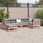 Set de sofás jardín 6 pzas con cojines madera abeto Douglas de vidaXL, Conjuntos de jardín - Ref: Foro24-3299525, Precio: 599...