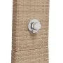 Ducha de exterior ratán PE y madera acacia beige 55x60x224 cm de vidaXL, Accesorios para piscinas y spa - Ref: Foro24-368211,...