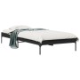 Estructura de cama madera de ingeniería y metal negra 90x190 cm de vidaXL, Camas y somieres - Ref: Foro24-845051, Precio: 63,...