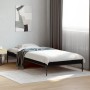 Estructura de cama madera de ingeniería y metal negra 90x190 cm de vidaXL, Camas y somieres - Ref: Foro24-845051, Precio: 63,...