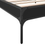 Estructura de cama madera de ingeniería y metal negra 90x190 cm de vidaXL, Camas y somieres - Ref: Foro24-845051, Precio: 63,...