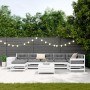 Juego de sofás de jardín 9 pzas madera maciza de pino blanco de vidaXL, Conjuntos de jardín - Ref: Foro24-3250693, Precio: 58...