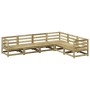 Juego de sofás de jardín 6 piezas madera de pino impregnada de vidaXL, Conjuntos de jardín - Ref: Foro24-3299455, Precio: 360...