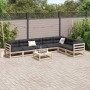 Juego de sofás de jardín 8 pzas madera maciza de pino de vidaXL, Conjuntos de jardín - Ref: Foro24-3299474, Precio: 440,61 €,...