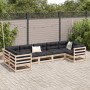 Juego de sofás de jardín 7 piezas madera maciza de pino de vidaXL, Conjuntos de jardín - Ref: Foro24-3299614, Precio: 435,60 ...