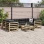 Juego de sofás de jardín 7 pzas madera de pino impregnada de vidaXL, Conjuntos de jardín - Ref: Foro24-3299311, Precio: 417,7...