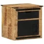 Mesita de noche madera maciza de mango 40x40x45 cm de vidaXL, Mesitas de noche - Ref: Foro24-358915, Precio: 110,85 €, Descue...