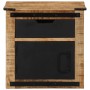 Mesita de noche madera maciza de mango 40x40x45 cm de vidaXL, Mesitas de noche - Ref: Foro24-358915, Precio: 96,20 €, Descuen...