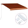 Toldo automático retráctil naranja y marrón 400x300 cm de vidaXL, Toldos - Ref: Foro24-3051203, Precio: 547,55 €, Descuento: %