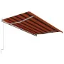 Toldo automático retráctil naranja y marrón 400x300 cm de vidaXL, Toldos - Ref: Foro24-3051203, Precio: 678,28 €, Descuento: %