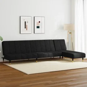 Juego de sofás 2 piezas terciopelo negro de vidaXL, Sofás - Ref: Foro24-3216298, Precio: 421,55 €, Descuento: %