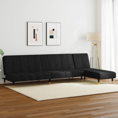 Juego de sofás 2 piezas terciopelo negro de vidaXL, Sofás - Ref: Foro24-3216298, Precio: 419,22 €, Descuento: %