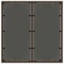 Mesa de jardín superficie de vidrio ratán PE marrón 90x90x75 cm de vidaXL, Mesas de jardín - Ref: Foro24-365587, Precio: 109,...