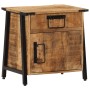 Mesita de noche madera maciza de mango 40x30x42 cm de vidaXL, Mesitas de noche - Ref: Foro24-358917, Precio: 86,83 €, Descuen...