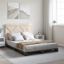 Estructura de cama con cabecero madera pino gris 160x200 cm de vidaXL, Camas y somieres - Ref: Foro24-3281583, Precio: 238,55...