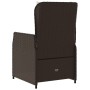 Sillones reclinables de jardín 2 uds ratán sintético marrón de vidaXL, Sillas de jardín - Ref: Foro24-368653, Precio: 224,36 ...