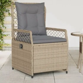Garden recliners 2 pcs beige synthetic rattan by vidaXL, Garden chairs - Ref: Foro24-368664, Price: 212,02 €, Discount: %