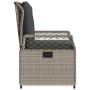 Sillones reclinables de jardín 2 uds ratán sintético gris claro de vidaXL, Sillas de jardín - Ref: Foro24-368666, Precio: 193...