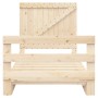 Estructura de cama con cabecero madera maciza pino 100x200 cm de vidaXL, Camas y somieres - Ref: Foro24-3281557, Precio: 145,...
