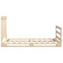 Estructura de cama con cabecero madera maciza pino 100x200 cm de vidaXL, Camas y somieres - Ref: Foro24-3281557, Precio: 145,...