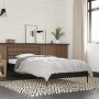 Estructura de cama madera de ingeniería y metal negro 90x200 cm de vidaXL, Camas y somieres - Ref: Foro24-845582, Precio: 94,...