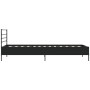 Estructura de cama madera de ingeniería y metal negro 90x200 cm de vidaXL, Camas y somieres - Ref: Foro24-845582, Precio: 94,...