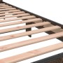 Estructura cama madera ingeniería metal marrón roble 100x200 cm de vidaXL, Camas y somieres - Ref: Foro24-845741, Precio: 98,...